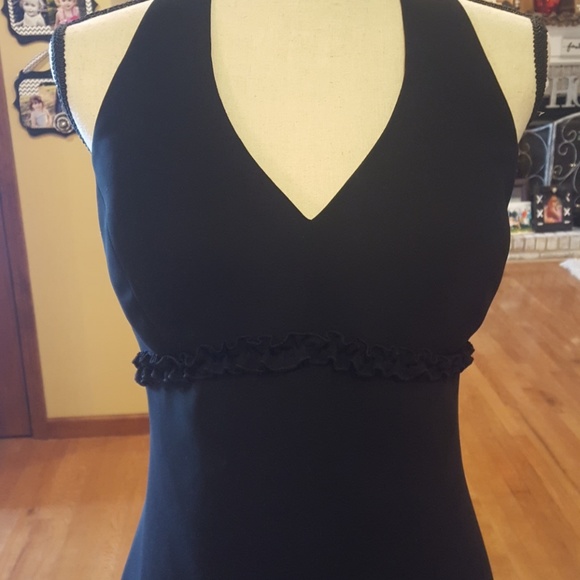 Amanda smith petite black dress with ruffle detail - Picture 8 of 8